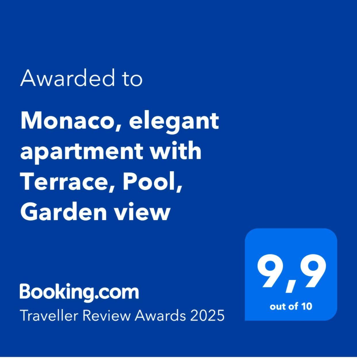 Monaco, Elegant, Quiet, Recently Renovated Apartment With Terrace, Pool, Garden View Монте Карло Екстериор снимка